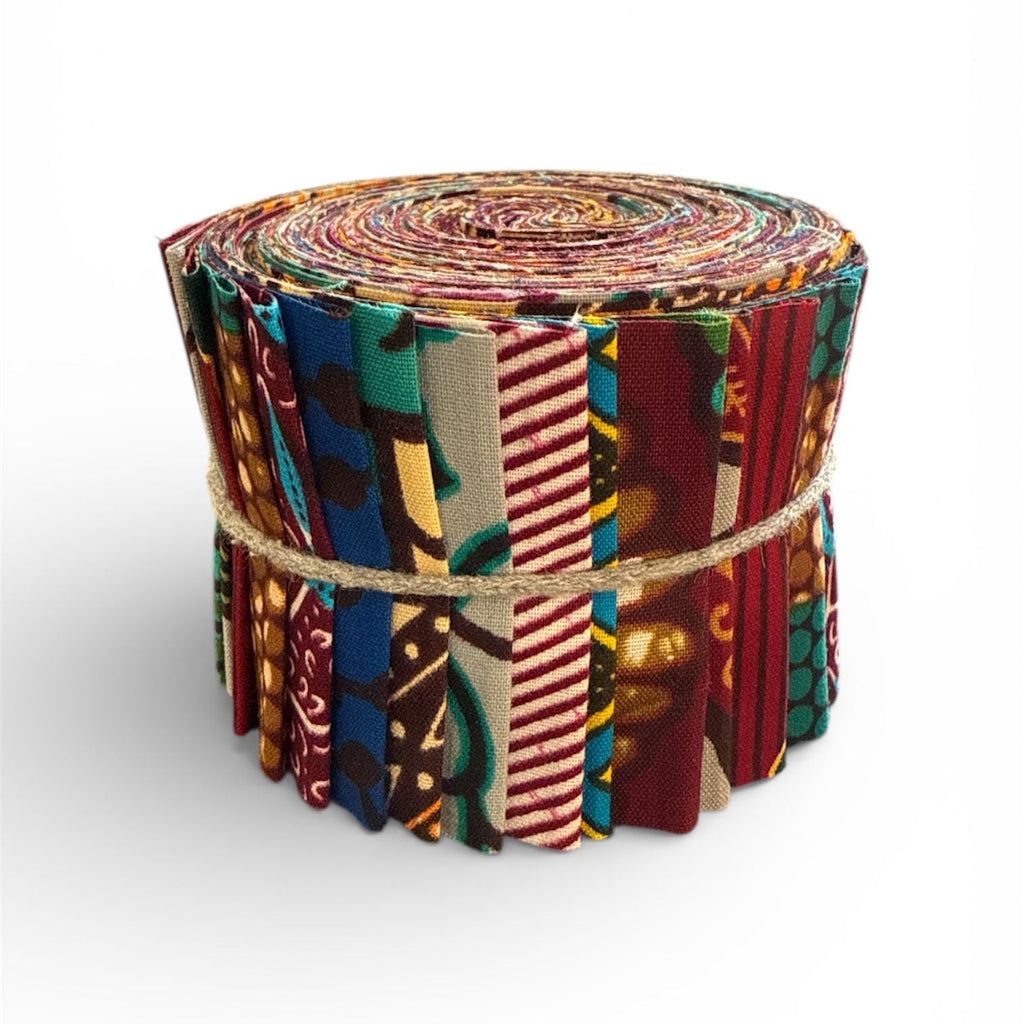 40 African Printed Cotton Strips