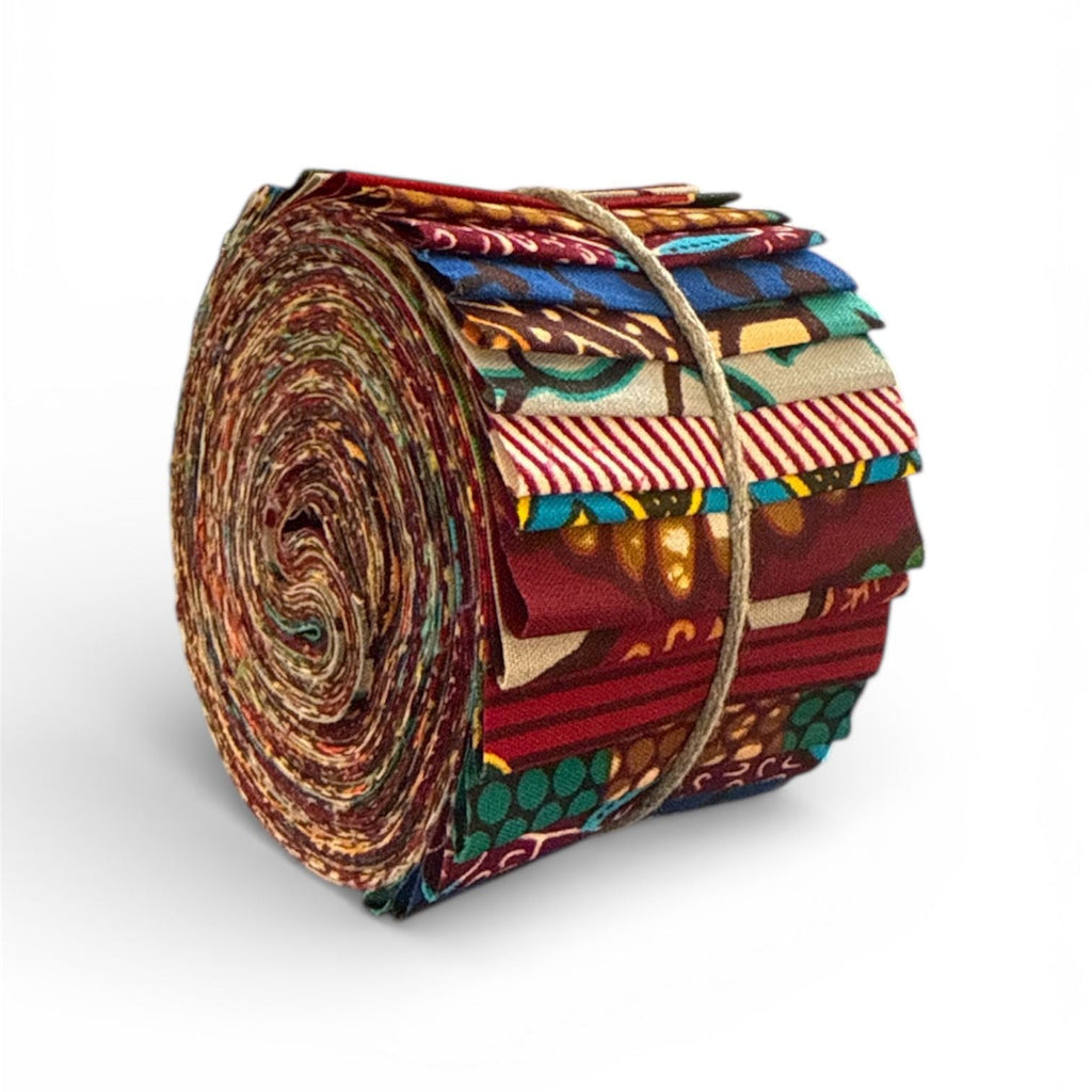 40 African Printed Cotton Strips