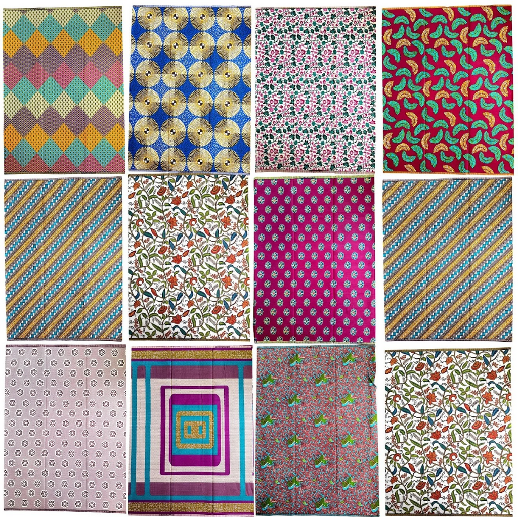 40 African Printed Cotton Strips