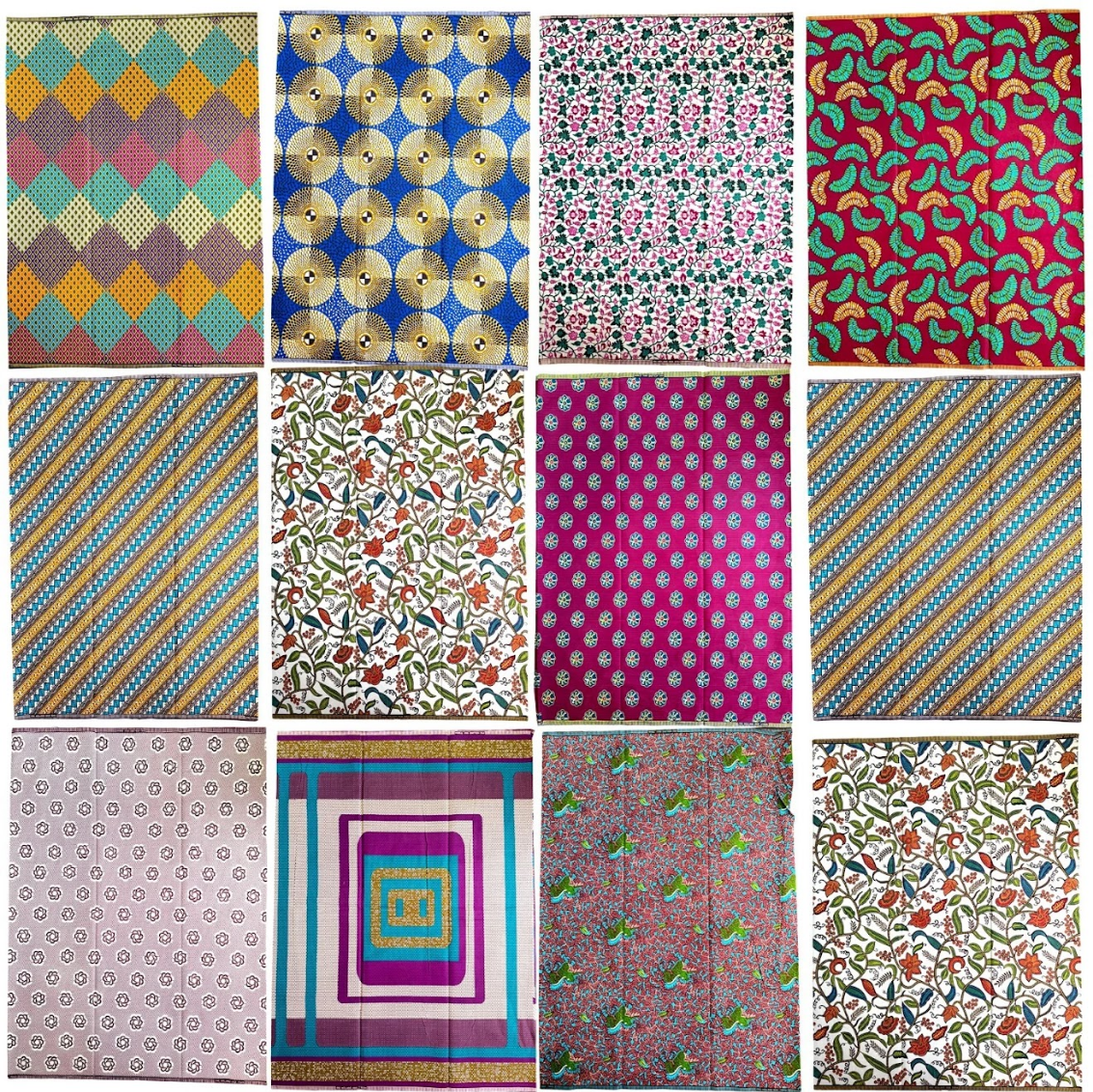 40 African Printed Cotton Strips